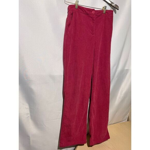 Sincerely Jules Pink Curduroy‎ Casual Straight Legged Pants Medium - Picture 3 of 10